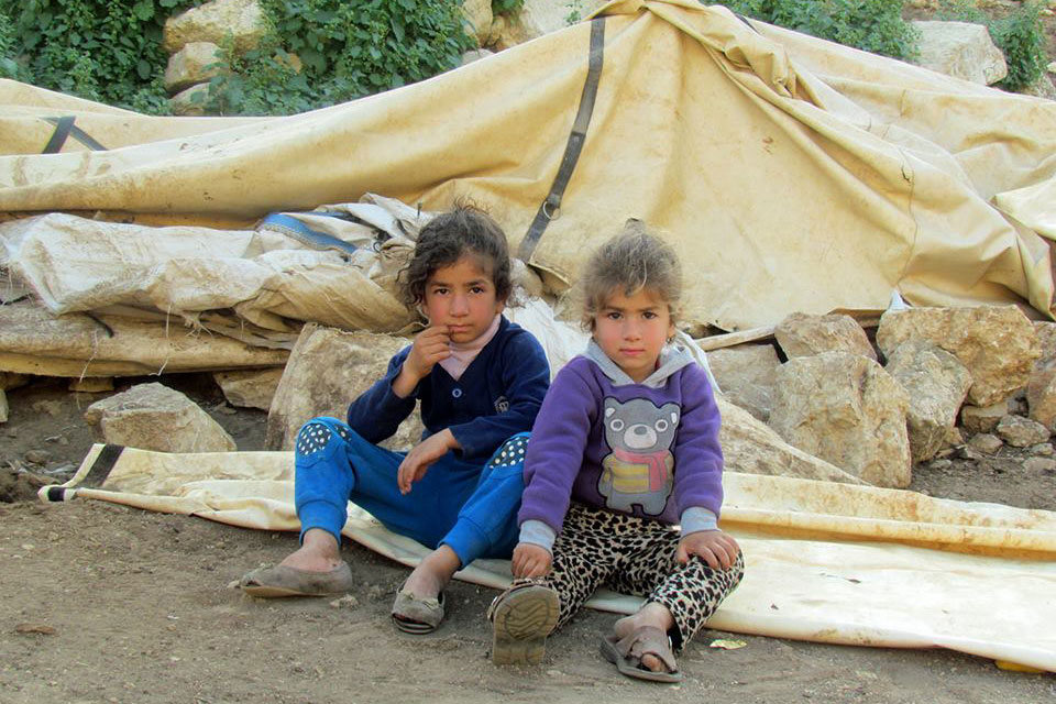 These children became homeless in late March 2016 when Israeli authorities destroyed 53 structures in the Palestinian community of Khirbet Tana, located in Area C of the occupied West Bank. Photo: OCHA occupied Palestinian territory