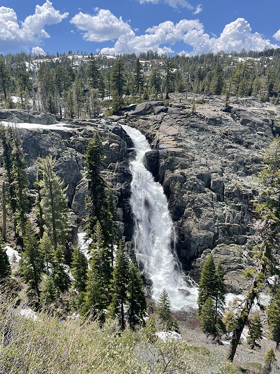 Frazier Falls – For those who can make the trip, Frazier Falls on the Beckwourth Ranger District is flowing fast this spring as snow melts.