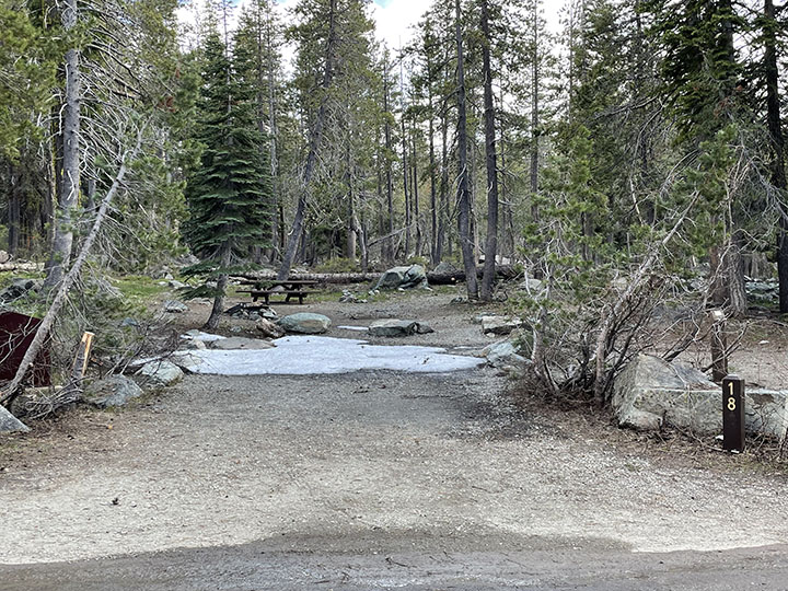 Camp Site at Lakes Basin