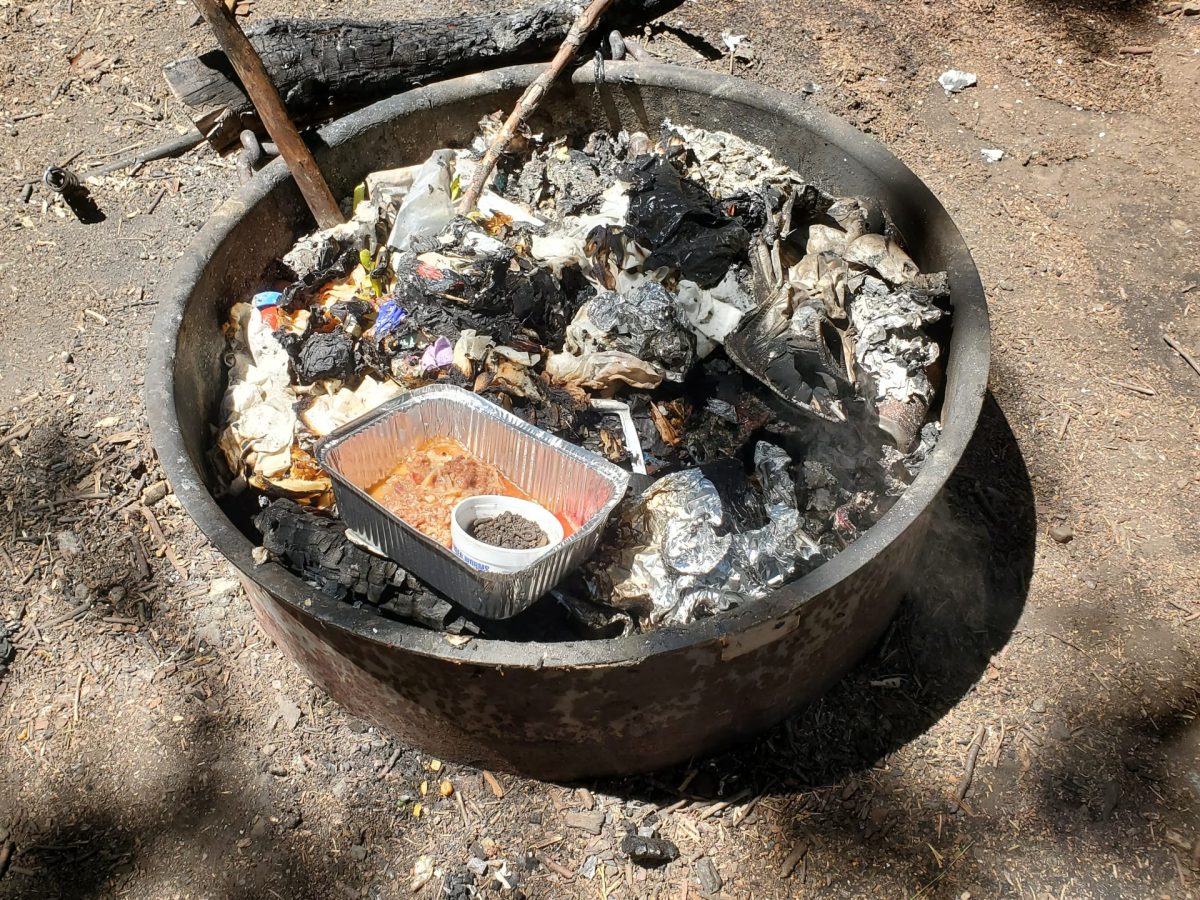 NID crews are finding excessive amount of trash, leftover food and smoldering campfires in dispersed campsites (with no services) in the Tahoe National Forest around Bowman Lake.